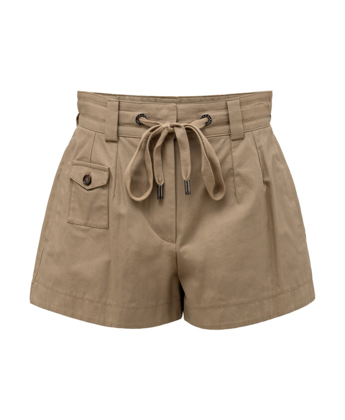 shorts-en-coton-beige-a-cordon