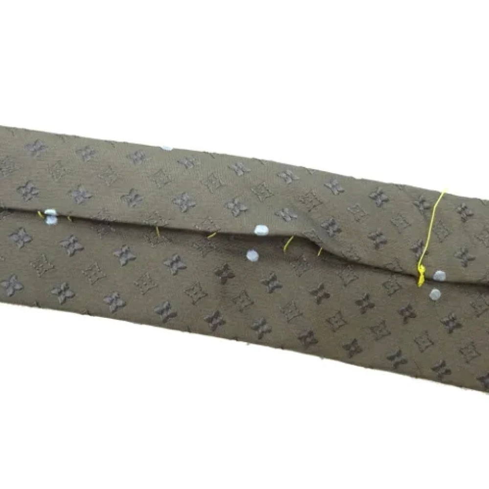 Louis Vuitton Vintage Pre-owned Silk home-office Gray Heren