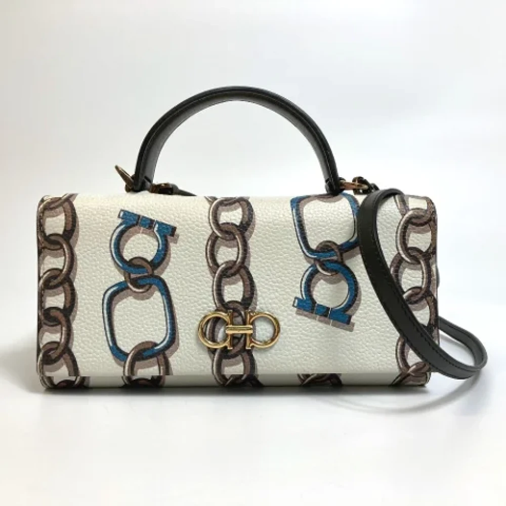 Salvatore Ferragamo Pre-owned Leather handbags White Dames