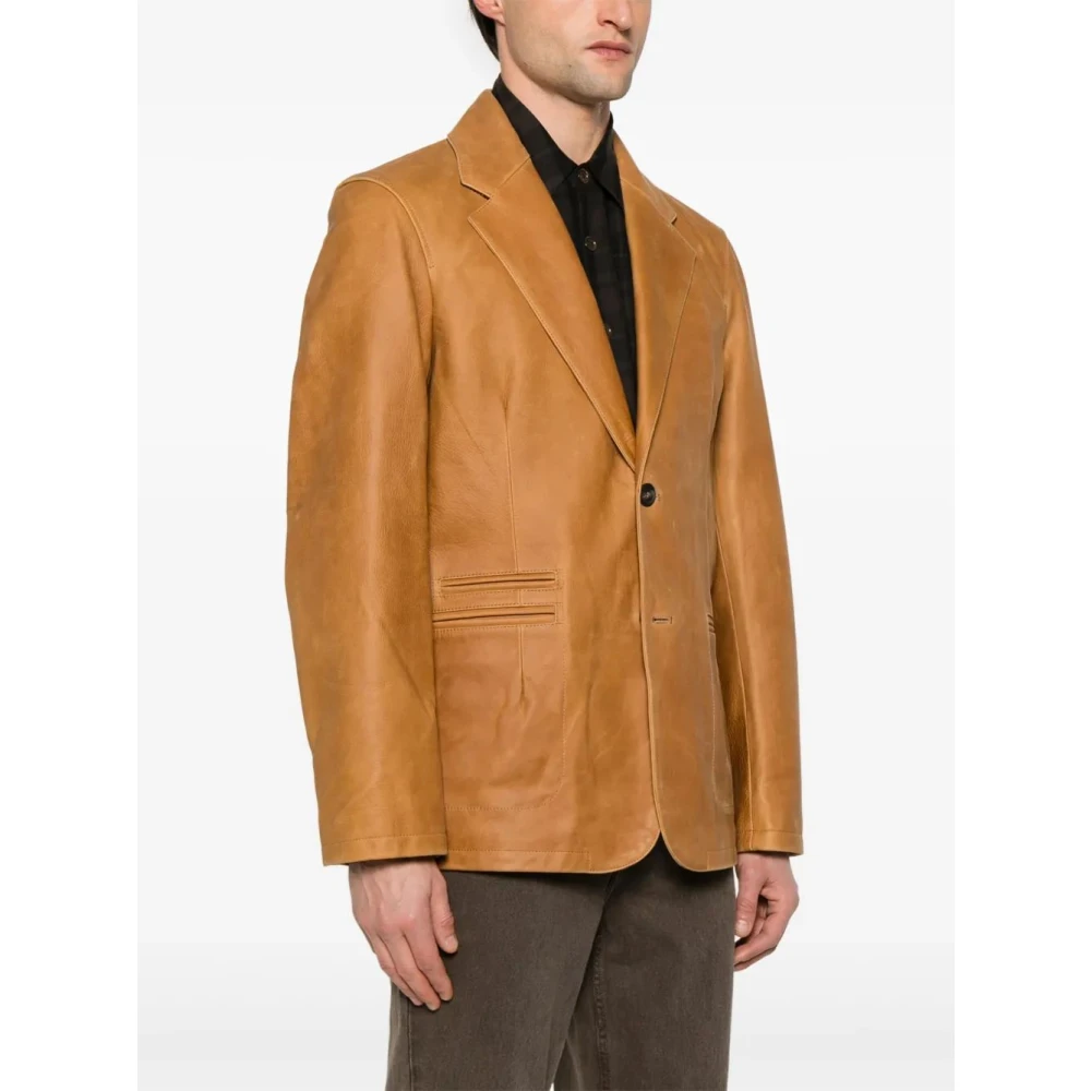 Our Legacy Klassieke Zwarte Blazer Brown Heren