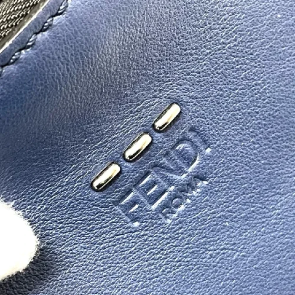 Fendi Vintage Pre-owned Leather fendi-bags Blue Heren