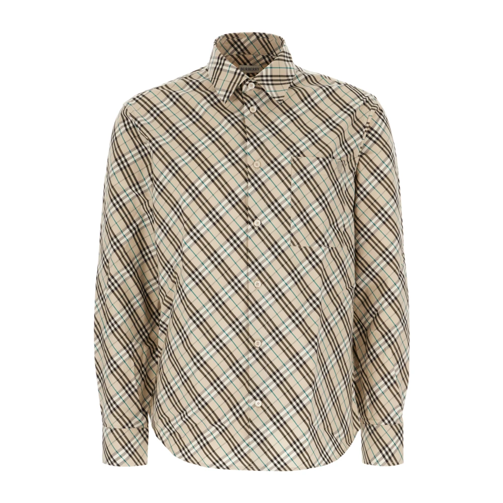 Burberry Beige Rutig Skjorta