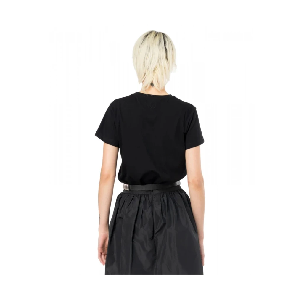 pinko Tribal Rodeo Geborduurd Zwart T-shirt Black Dames