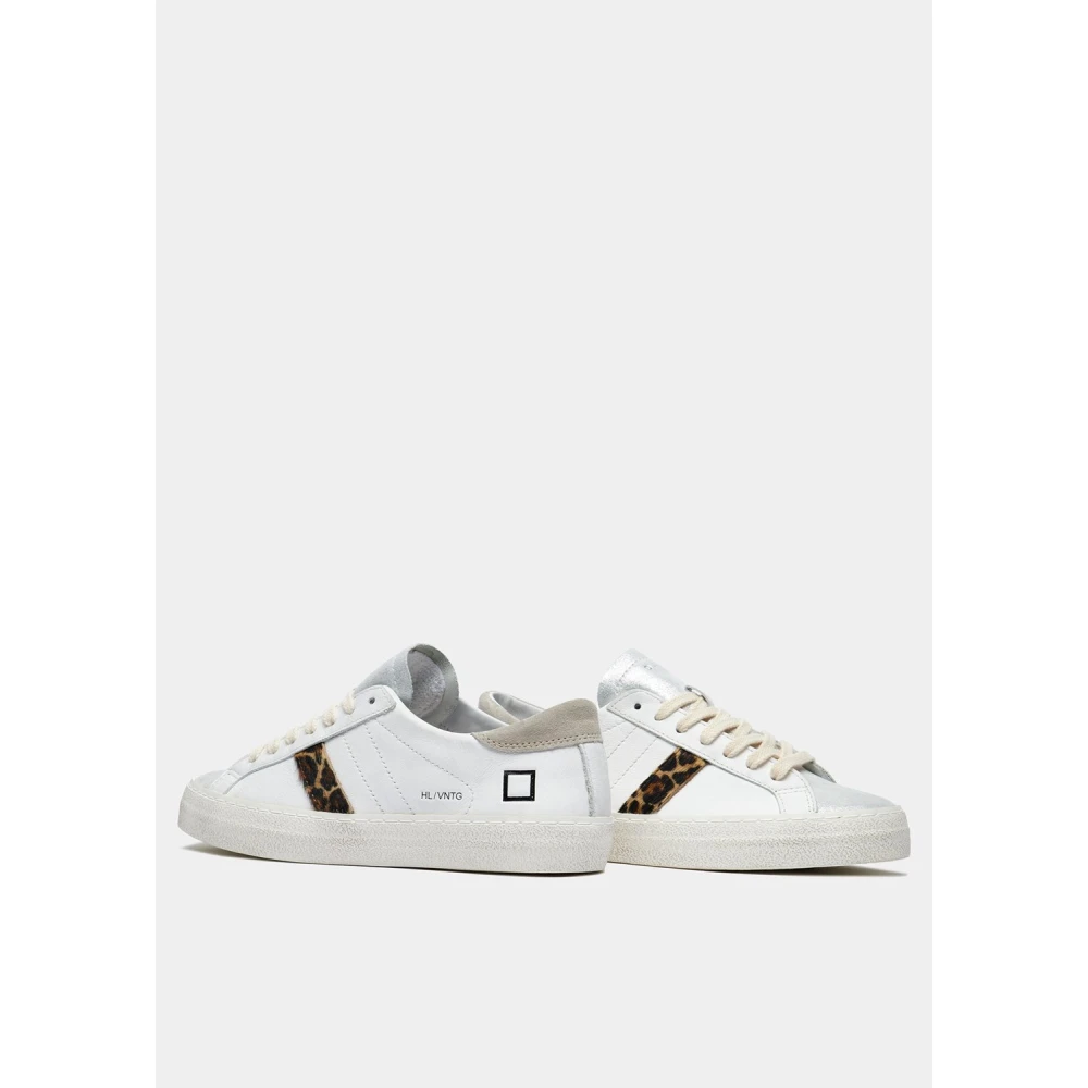 D.a.t.e. Witte Leren Lage Sneaker White Dames