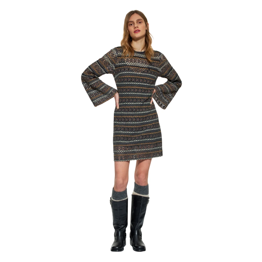 Antik batik Fara opengewerkte jurk Multicolor Dames