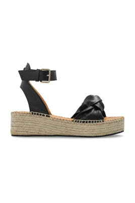 Leather Platform Sandals
