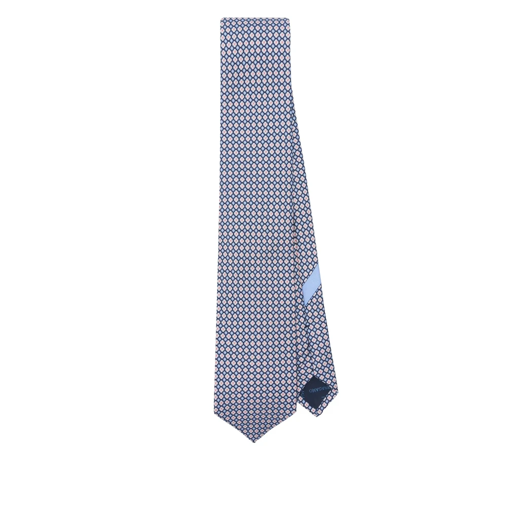 Salvatore Ferragamo Navy Blauw Zelfstrikken Puntige Tip Blue Heren