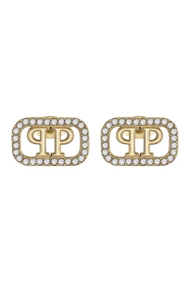 Lettering Crystal Earrings