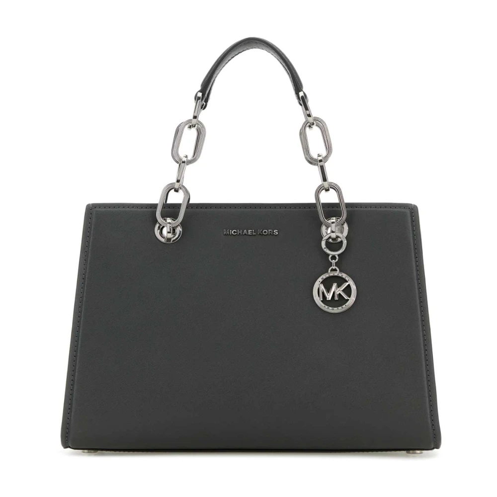 Michael Kors Stijlvolle Slate Leren Handtas Gray Dames