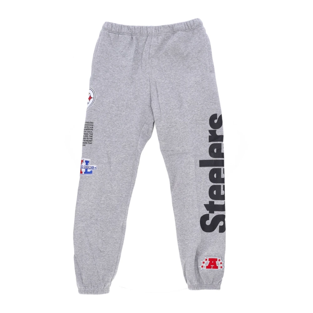 Mitchell & Ness Pittsburgh Steelers Fleece Trainingsbroek Gray Heren
