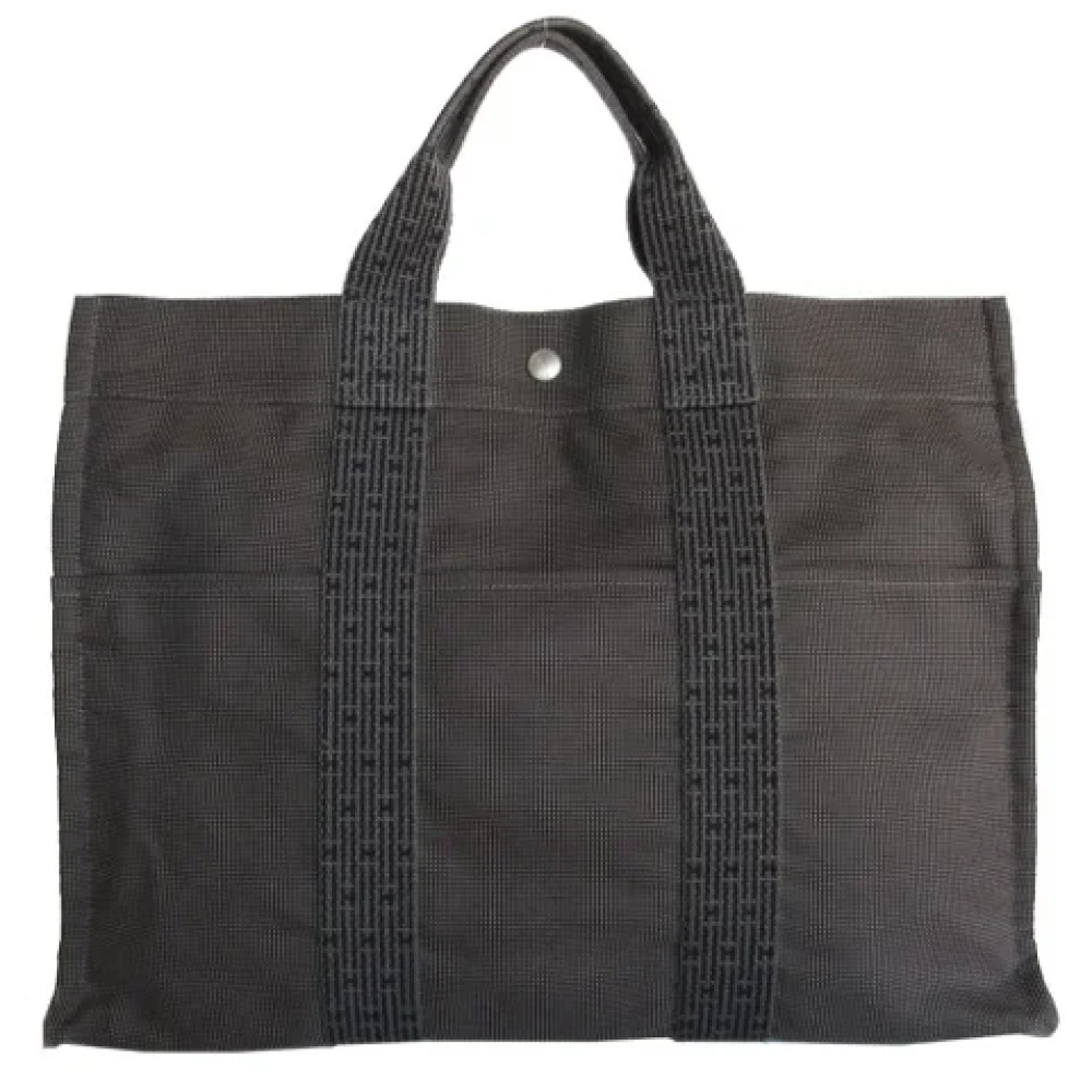 Hermès Vintage Pre-owned Canvas totes Gray Dames