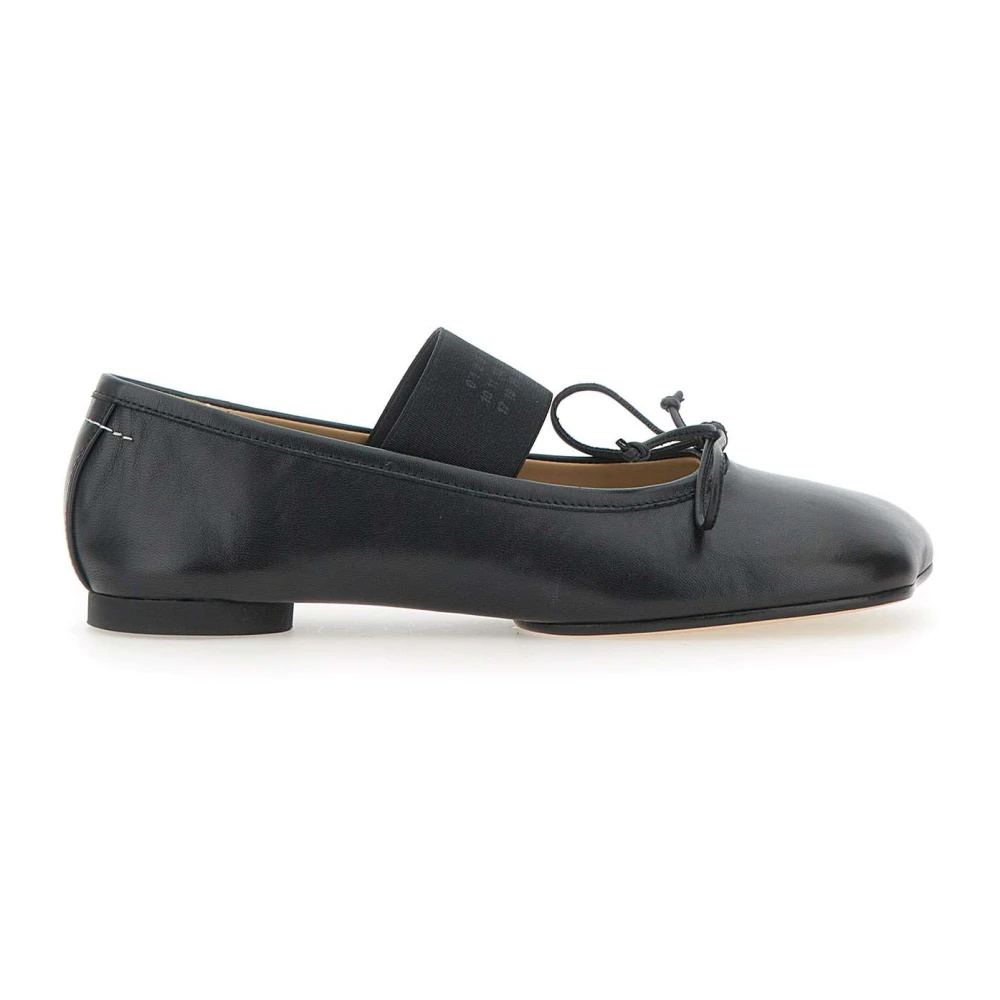Mm6 Maison Margiela Women's Black Anatomic Numeric Ballerinas