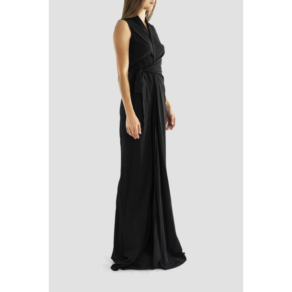 Rick Owens Mouwlange Jurk Black Dames