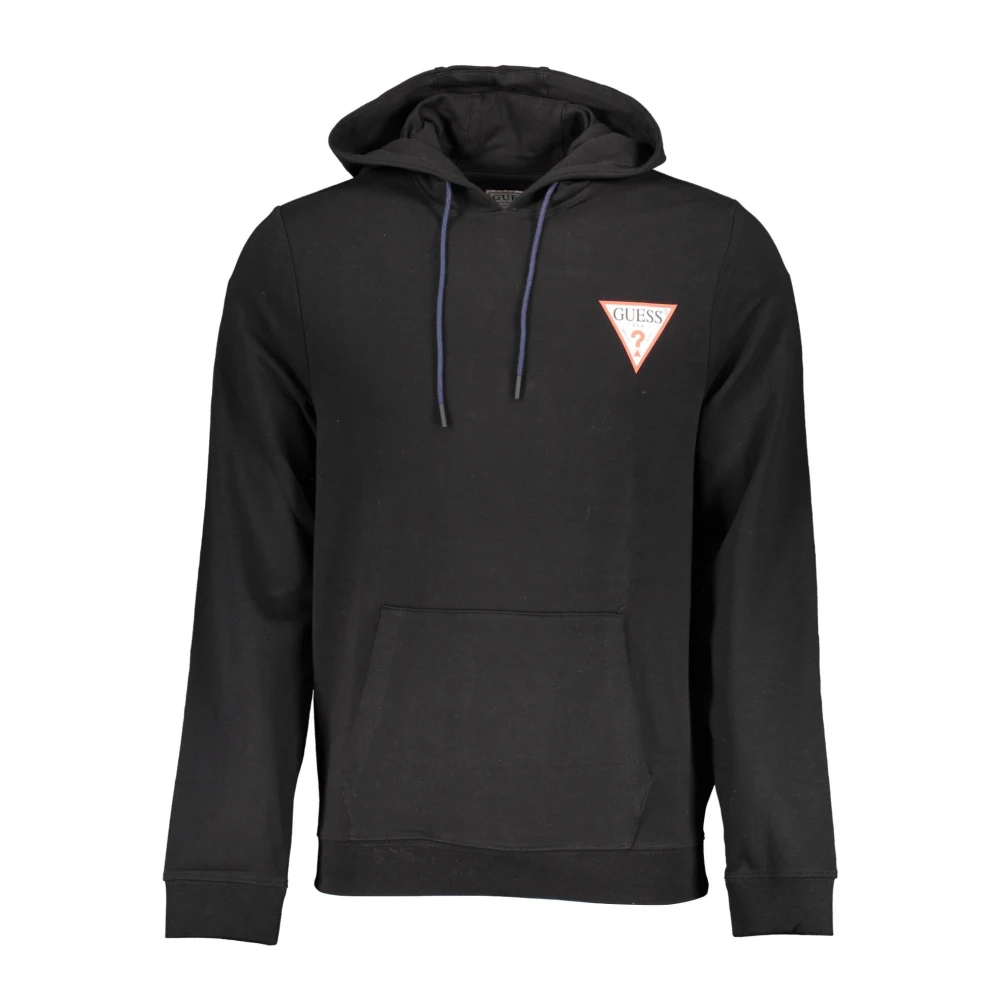 Guess Zwarte Geborduurde Sweater met Lange Mouwen Black Heren