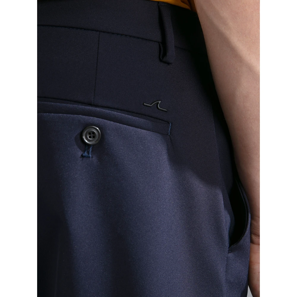 PAUL & SHARK Dynamische Stretch Chino Broek in Marineblauw Blue Heren
