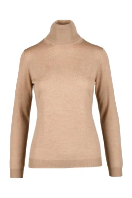 Ull Hög Hals Pullover Tröja