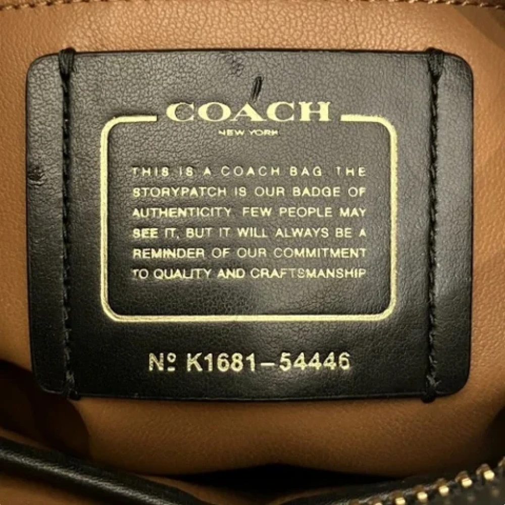 Coach Pre-owned Leather handbags Black Dames