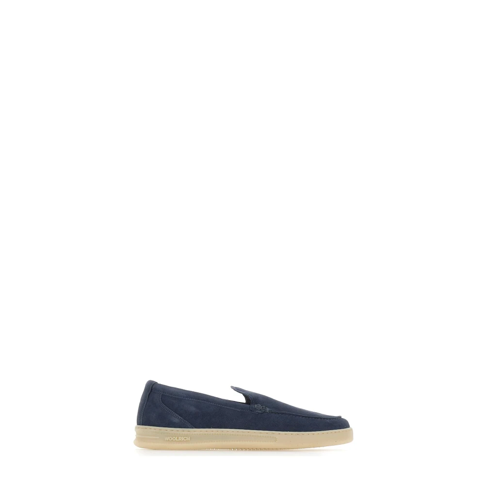 Woolrich Calf Suede Loafers - Male - Loafers - Blue - 7 Uk - Shoes