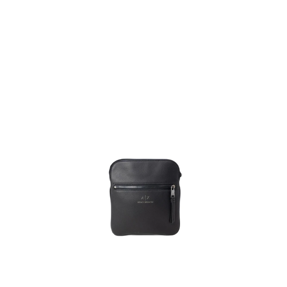Armani Exchange Men's Black Cross Body Messenger, One Size, Crossbody Bag For