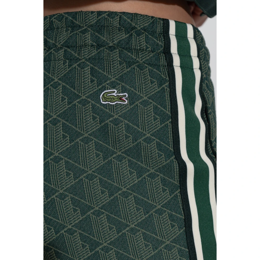 Lacoste Broek met logo Green Dames