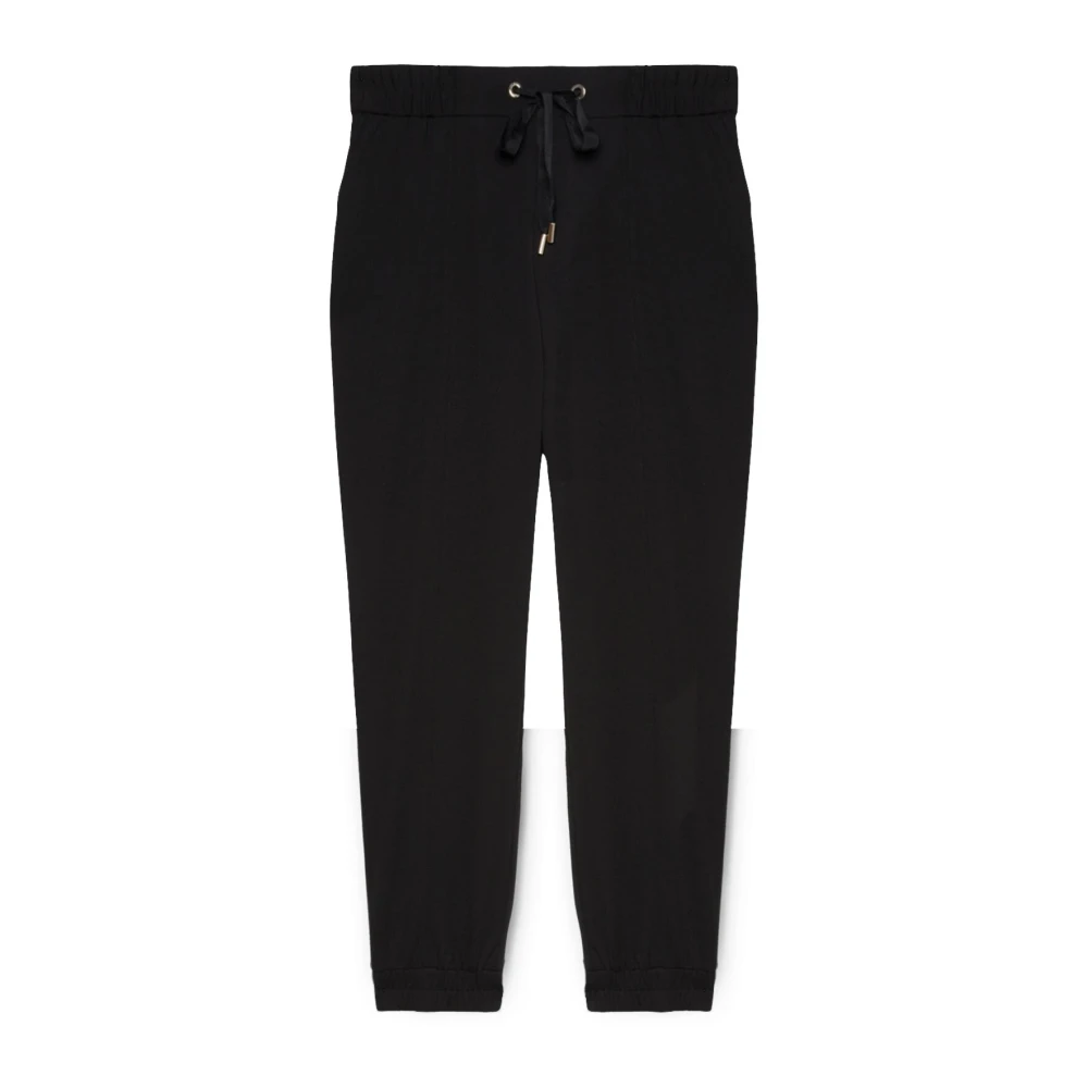 Fiorella Rubino Scuba Crepe Joggers Black Dames