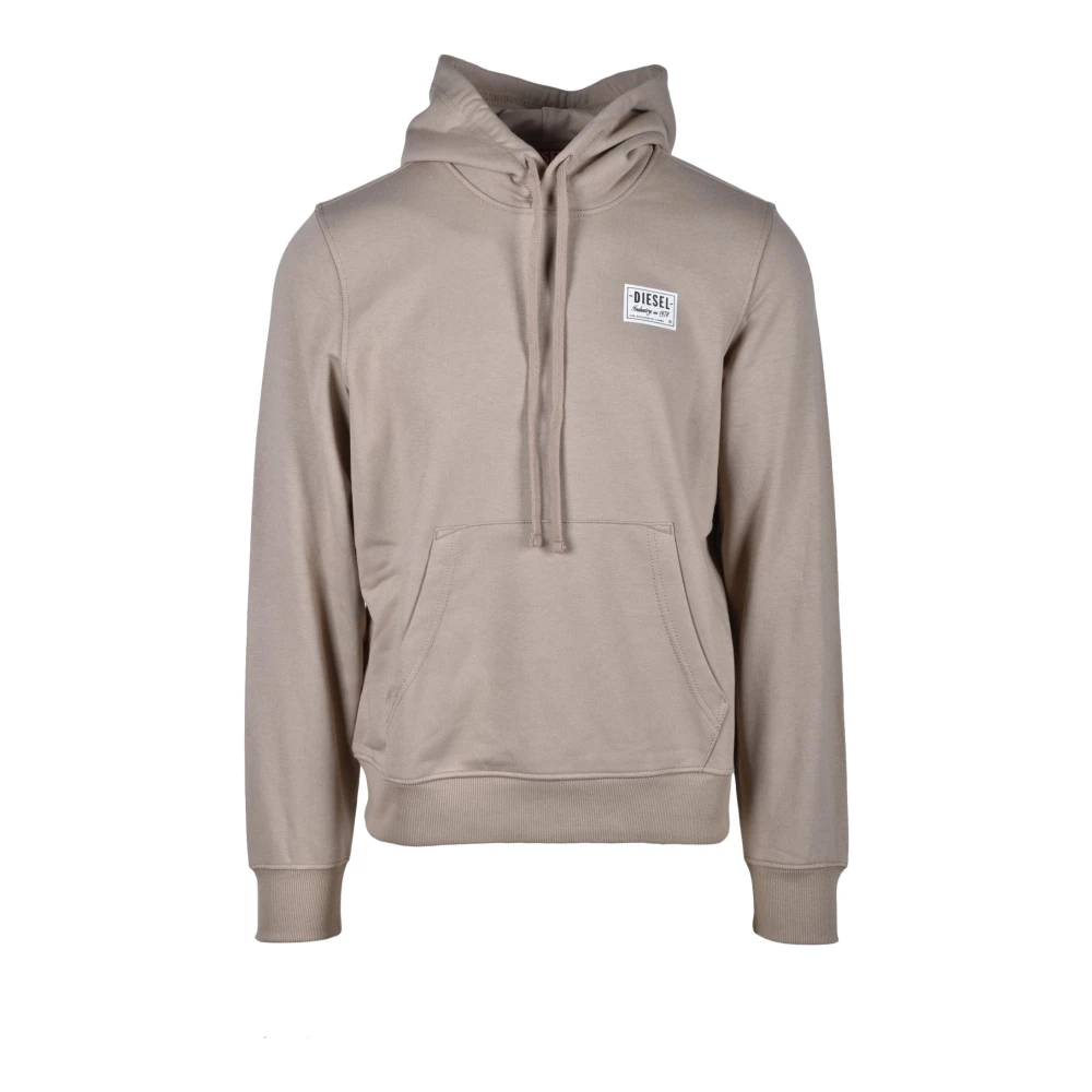Diesel Katoenmix Sweatshirt Beige Heren