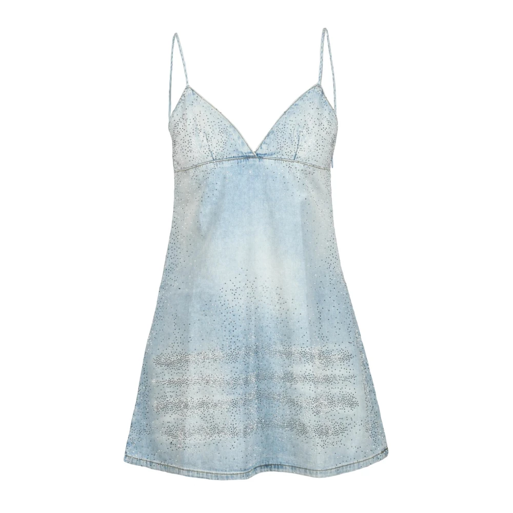 Diesel Katoenen jurk voor vrouwen Blue Dames