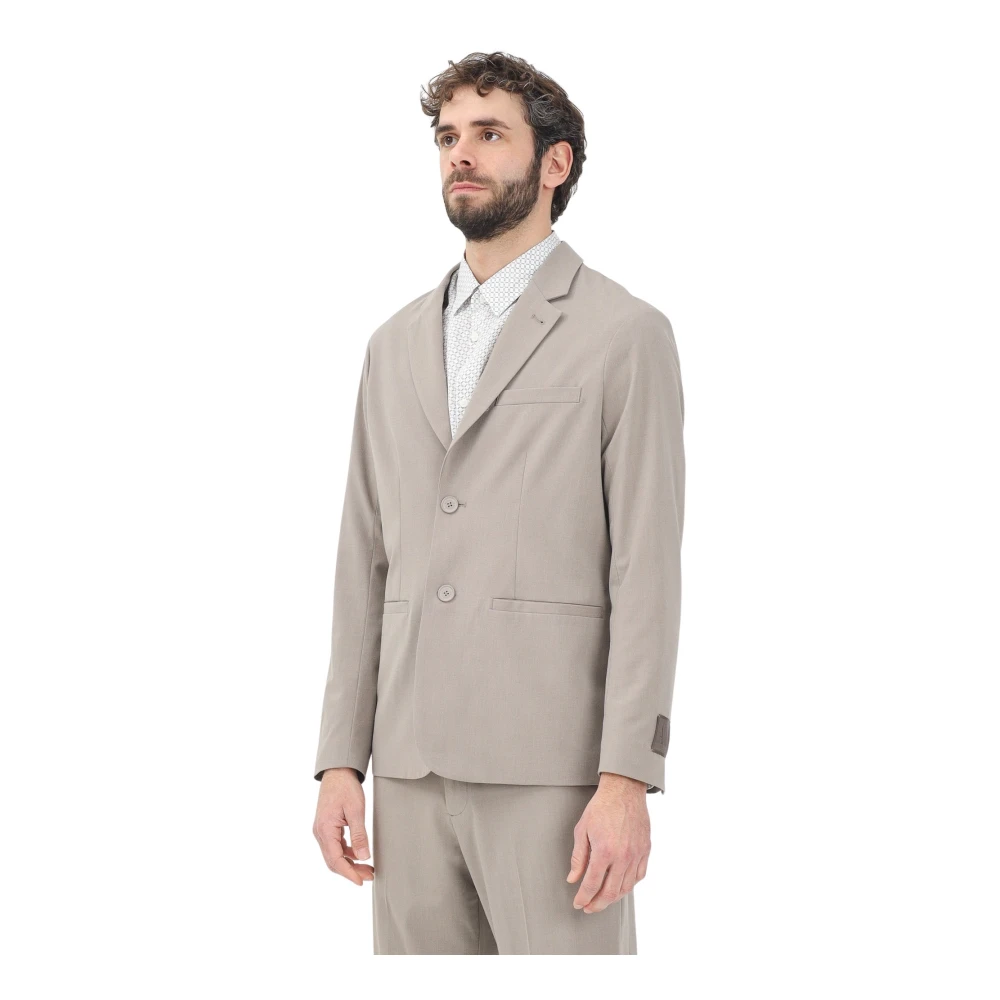 Armani Exchange Moderne Bruine Jas voor Mannen Beige Heren