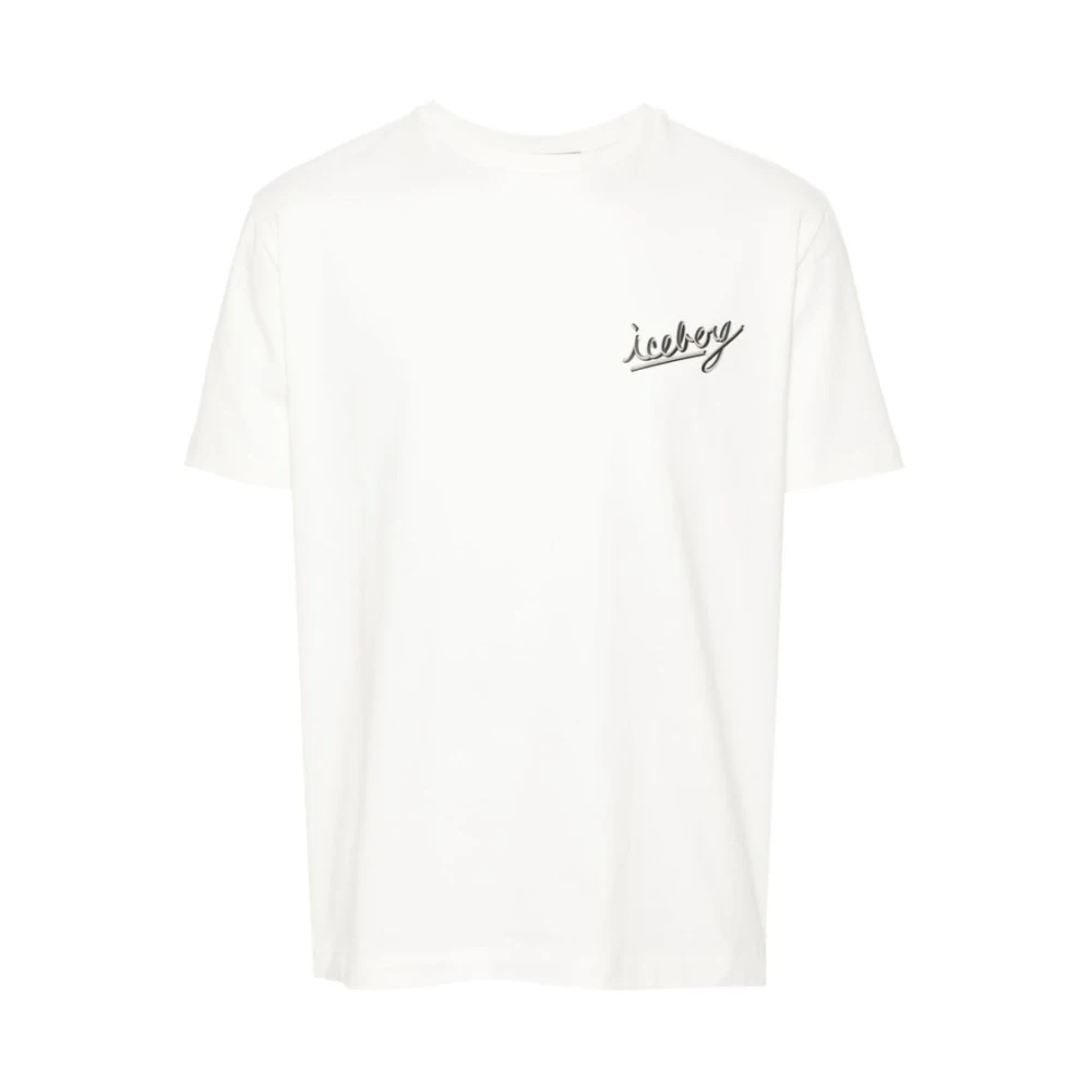 Iceberg Geborduurd Logo T-shirt White Heren