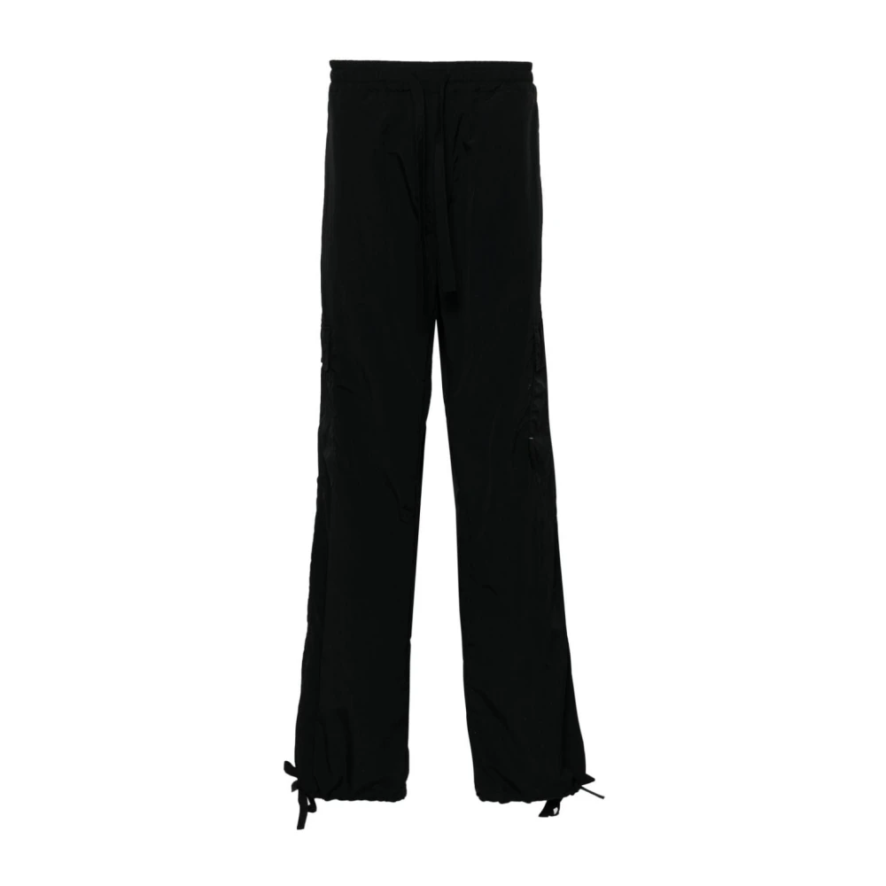 Msgm Zwarte Slim Fit Broek Black Heren