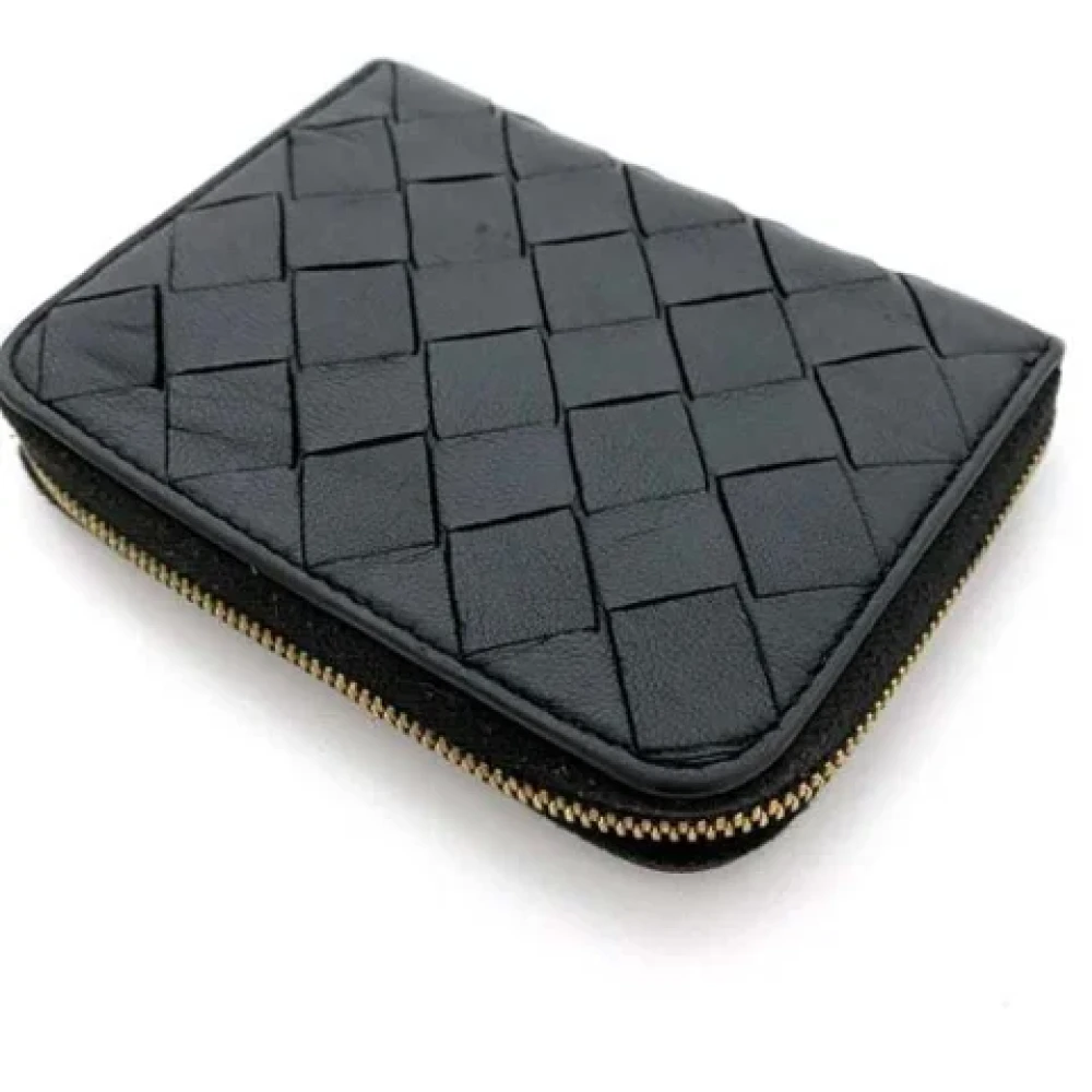Bottega Veneta Vintage Pre-owned Leather wallets Black Dames