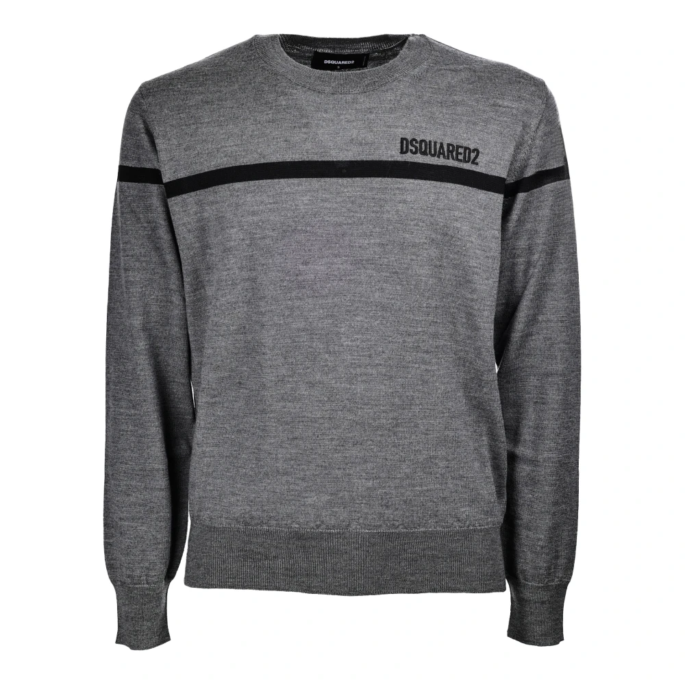 Dsquared2 Moderne Regular Fit Pullover Trui Gray Heren