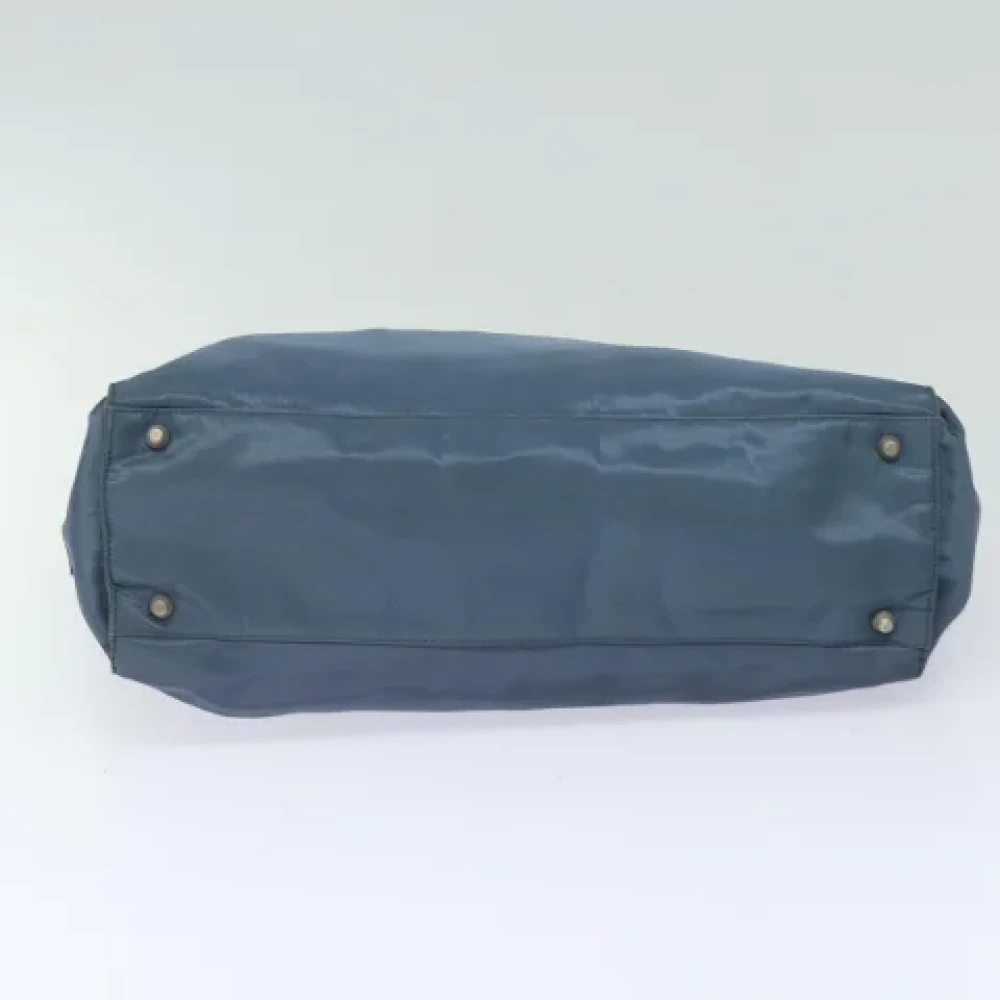Prada Vintage Pre-owned Nylon totes Blue Dames