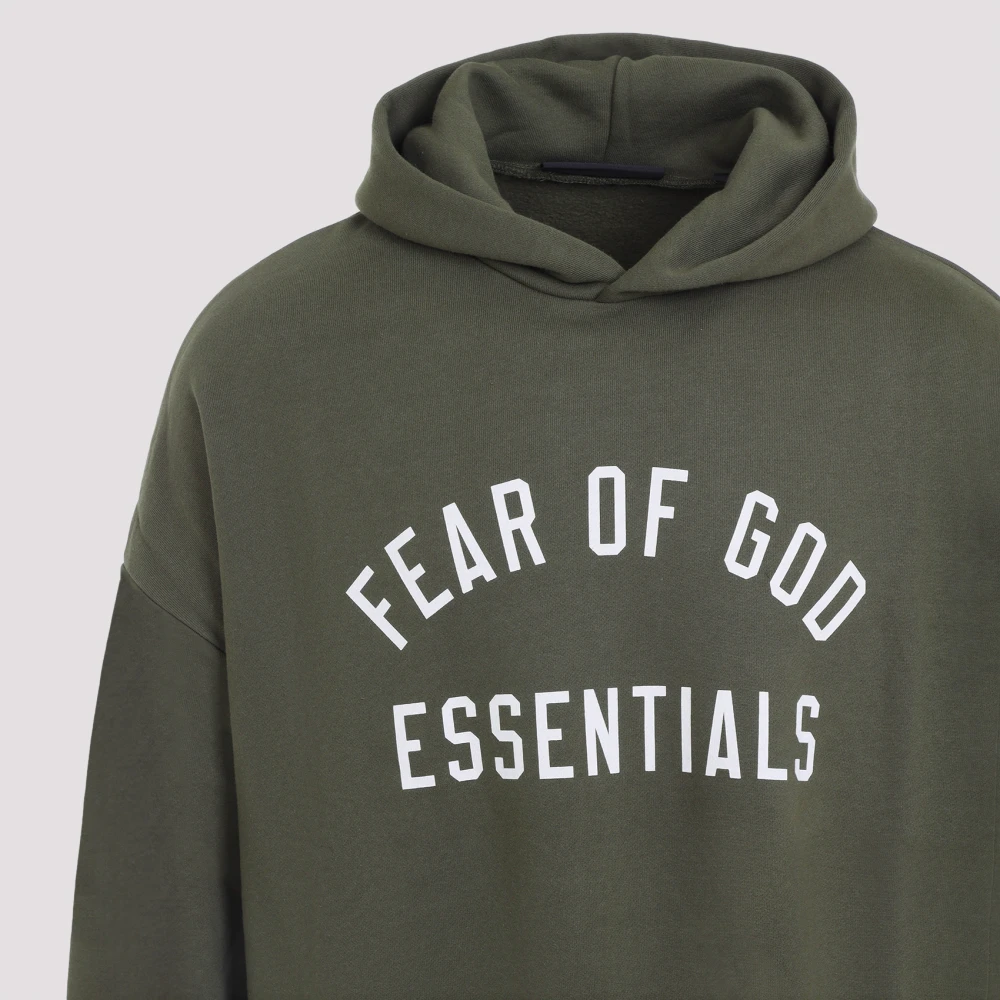 Fear Of God Militaire Fleece Hoodie Green Heren