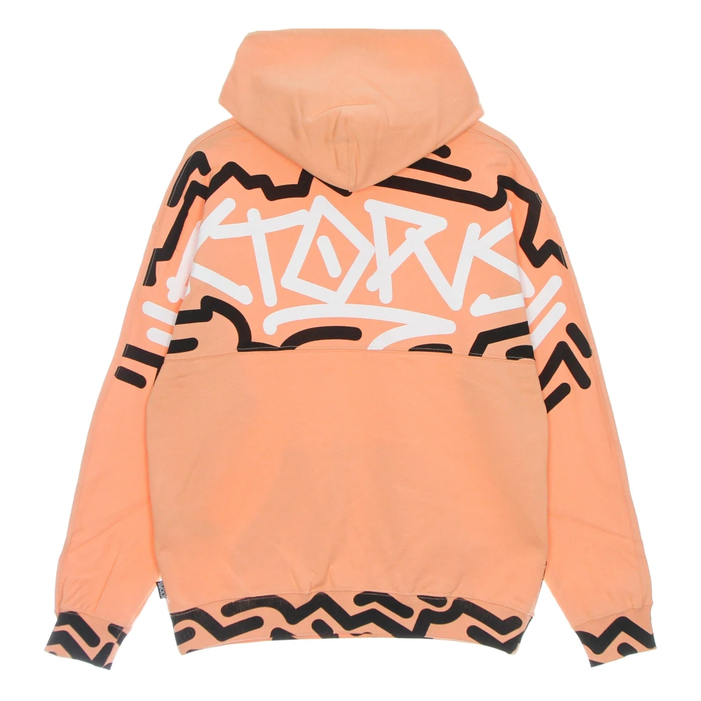 Octopus Tentakels Logo Hoodie Lichtgewicht Sweatshirt Orange Heren