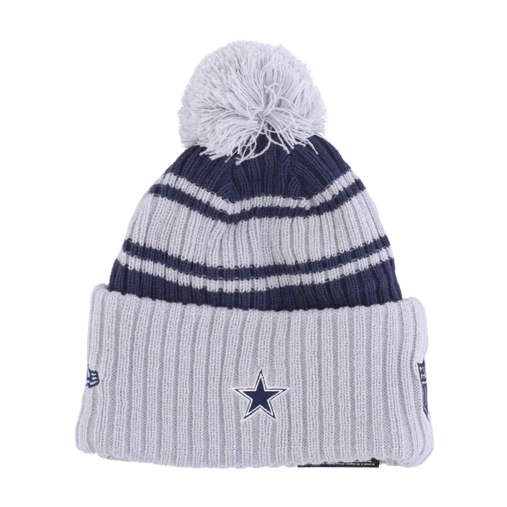 new era Dallas Cowboys Pom Beanie Hat Gray Heren