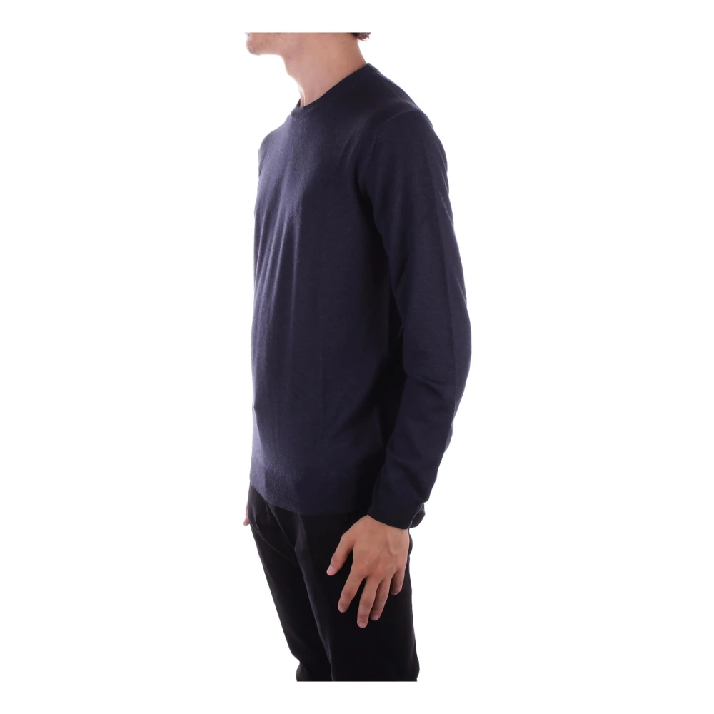 Woolrich Blauwe Logo Trui Blue Heren