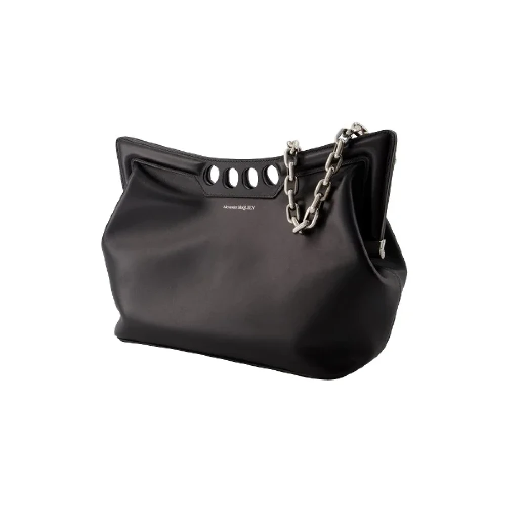 Alexander McQueen Pre-owned Leather handbags Black Unisex