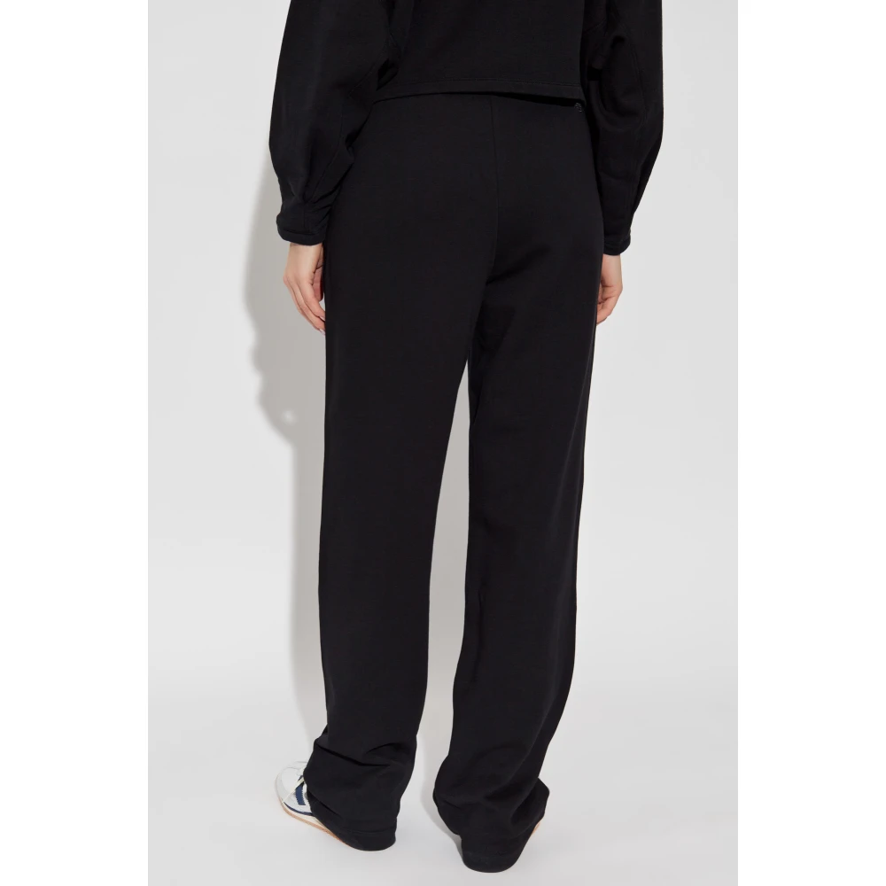 Emporio Armani Sweatpants met logo Black Dames