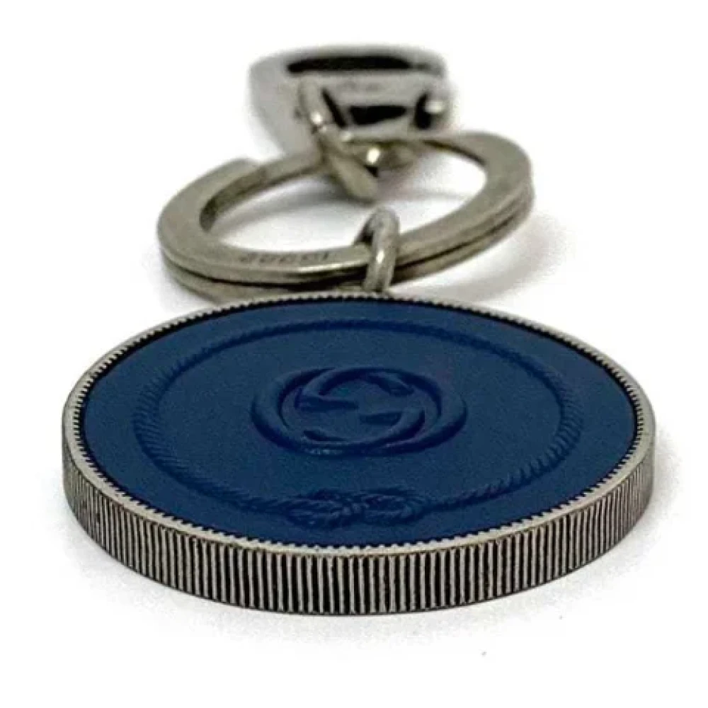 Gucci Vintage Pre-owned Rubber key-holders Blue Unisex