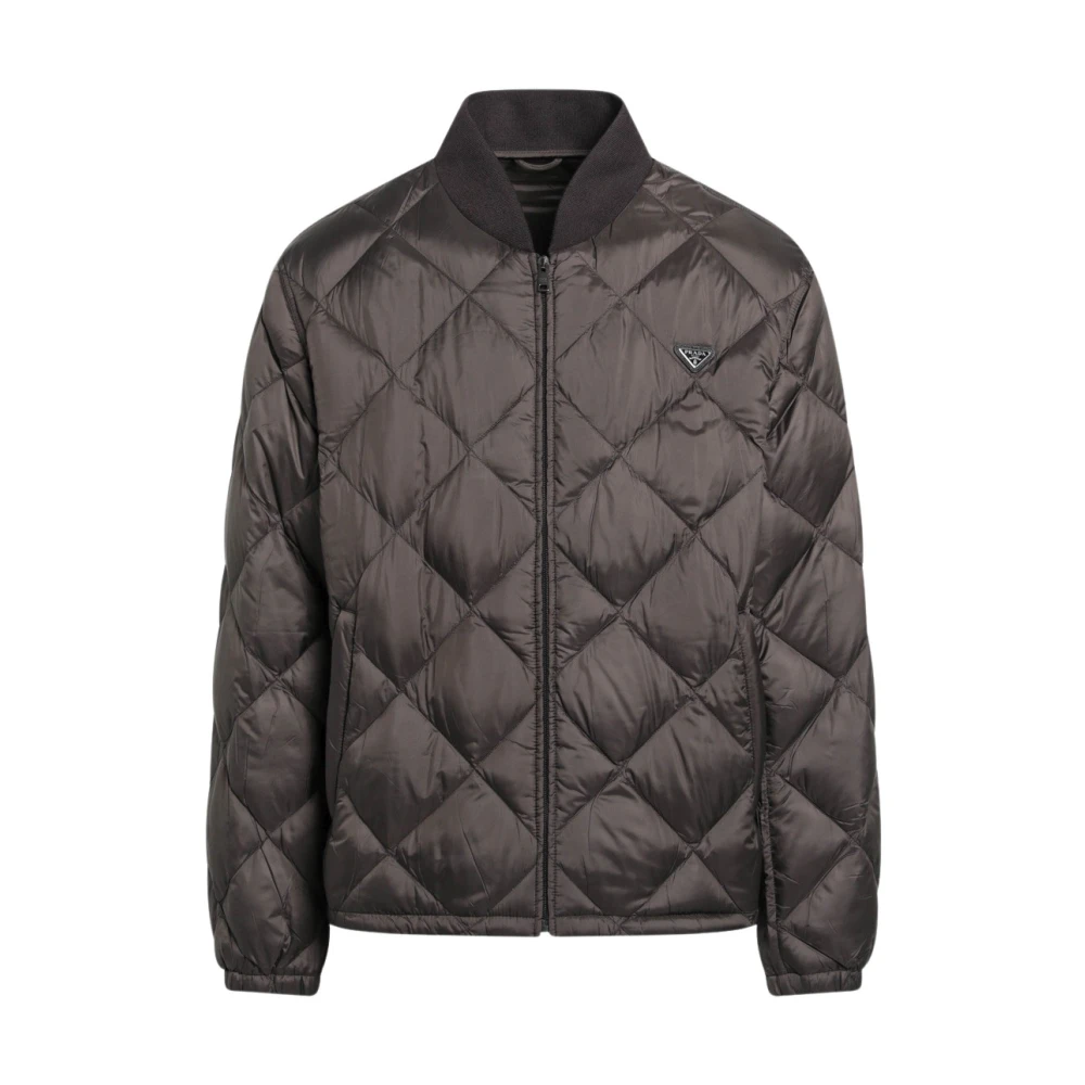 Prada Selva Down Jacket - Male - Bomber Jackets - Brown - S - Jackets