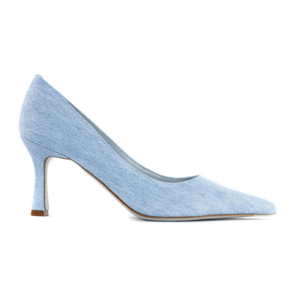 Roberto Festa Blå Denim Kate Pumps Spetsiga Klackar Blue, Dam