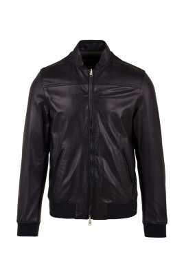 fresco-napl-blue-leather-coat