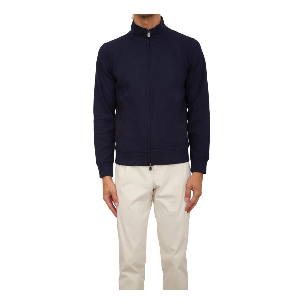 Corneliani Stijlvolle Sweatshirt voor Mannen Blue Heren