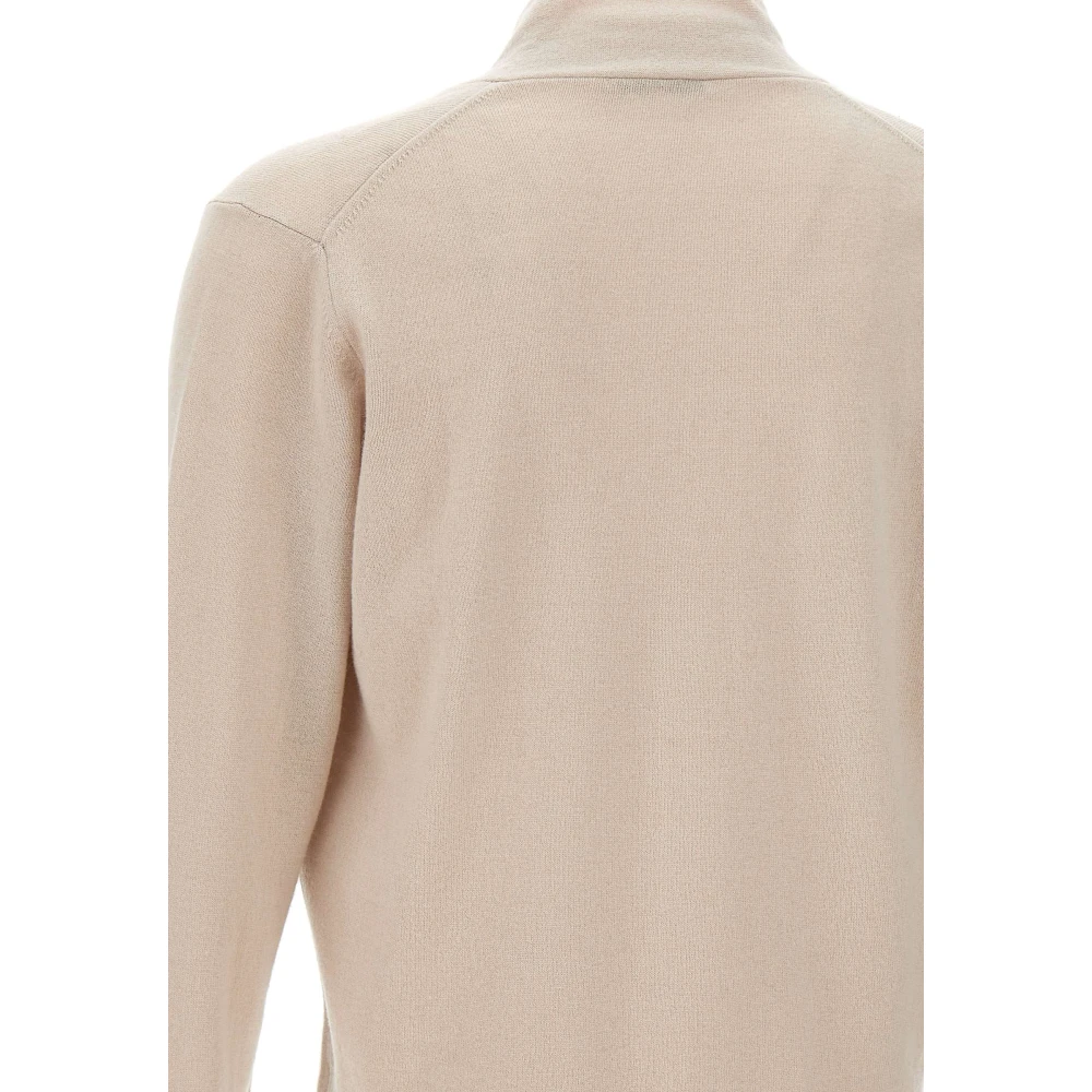 Kangra Merino Wol Vest Zandkleur Beige Heren