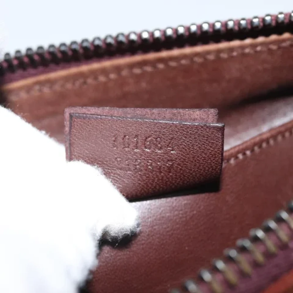 Gucci Vintage Pre-owned Suede pouches Brown Dames