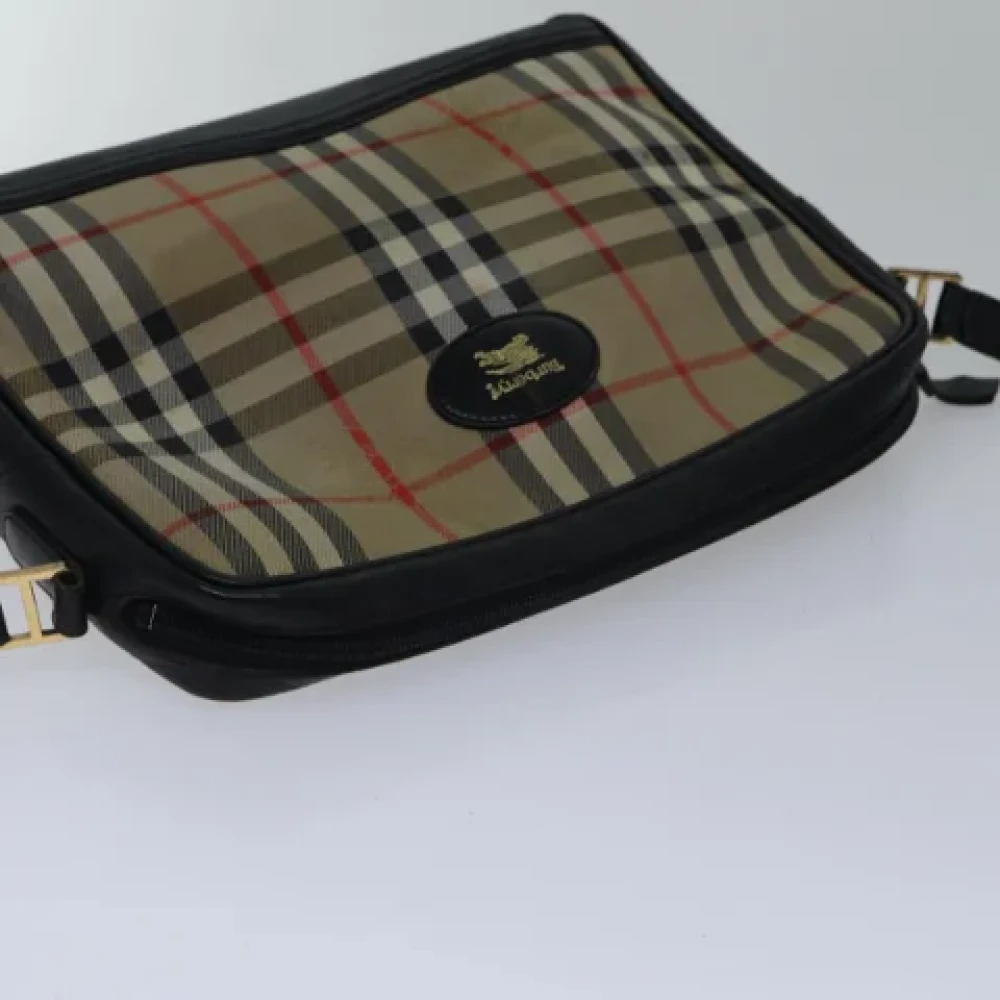 Burberry Vintage Pre-owned Canvas crossbody-bags Beige Dames