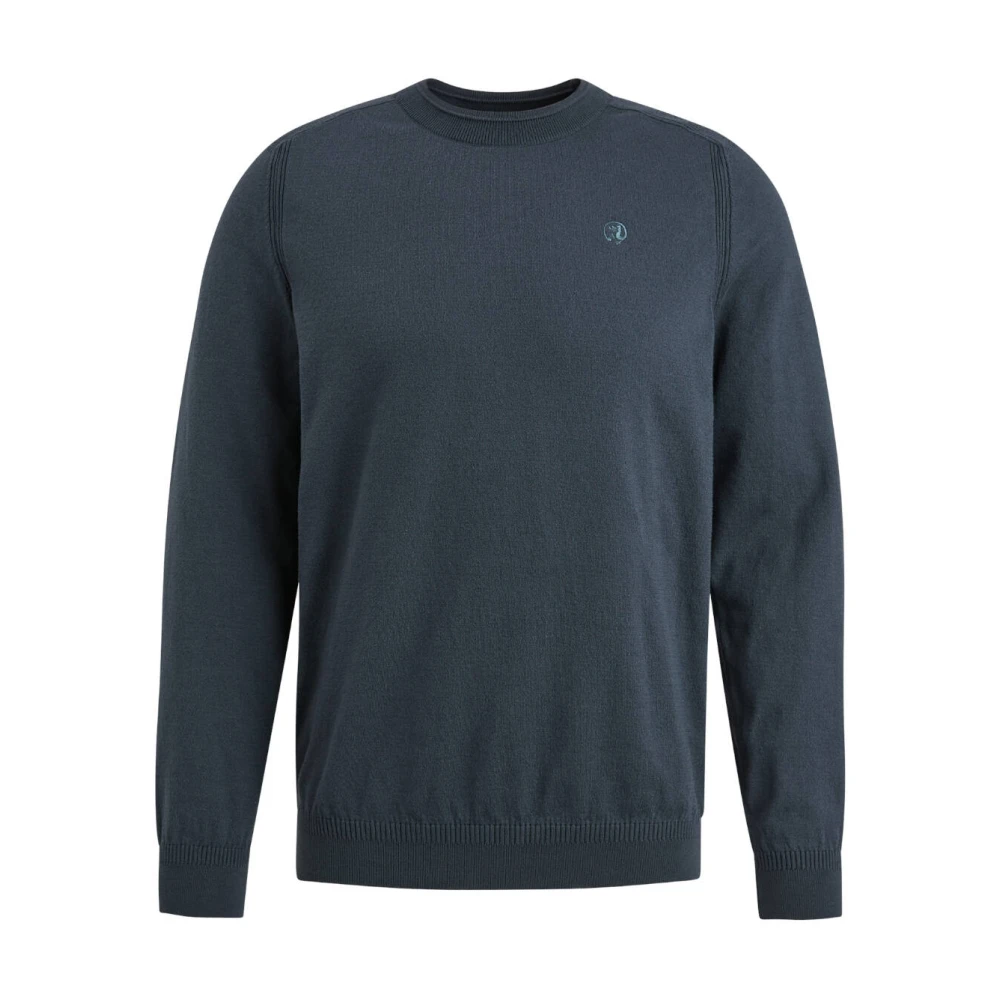 CAST IRON Heren Truien & Vesten Crewneck Essential Cotton Stretch Blauw