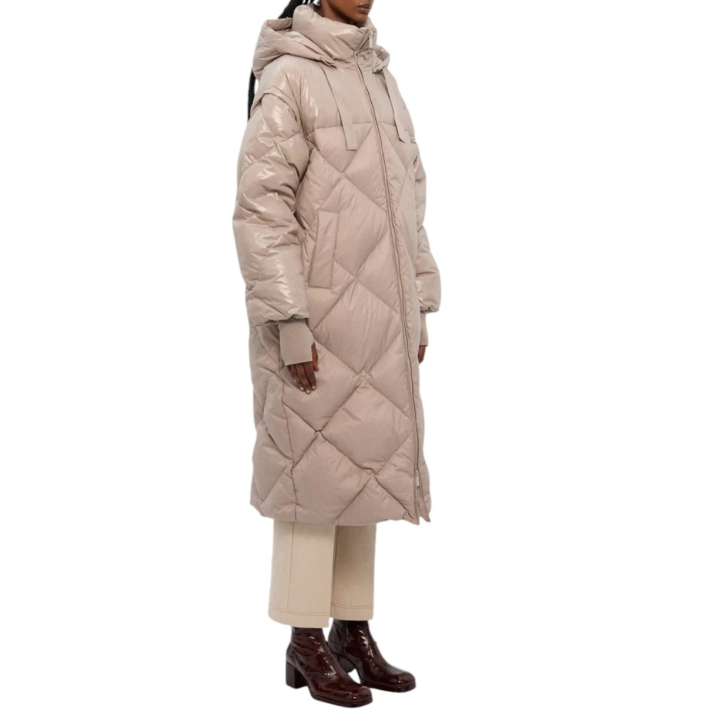 Marella Grijze Stijlvolle Jas Beige Dames
