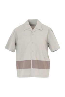 grey-striped-short-sleeve-cotton-shirt